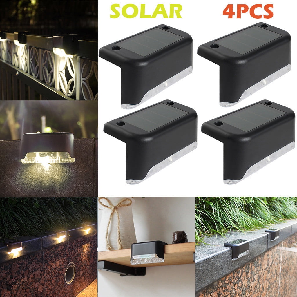 Details about   2 LED Solar Light Wall Mounted Light Outdoor Garden Yard Fence Patio Lamp White 
