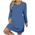 thumbnail image 2 of Drses Plus Size Nightgowns Women Cute Printed Sleepwear Night Gown Dresses Sleep Printed Dress, 2 of 7