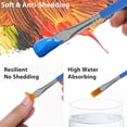 thumbnail image 2 of 100Pcs Artist Paint Flat Brushes Set Acrylic Oil Watercolour Painting Craft Art, 2 of 6