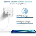 thumbnail image 6 of iPhone 14 13 12 Charger Fast Charging 20W PD USB C Wall Charger with 6FT Fast Charging Cable Compatible iPhone 14/13/12/11/Pro/Pro Max/Mini/Xs Max/XR/X, iPad, 6 of 10