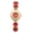 red, variant on Women's Analog Quartz Thin Flower Watch : Detachable Crystal Strap Dot Markers Wristwatch - for Party and Banquet Decorations