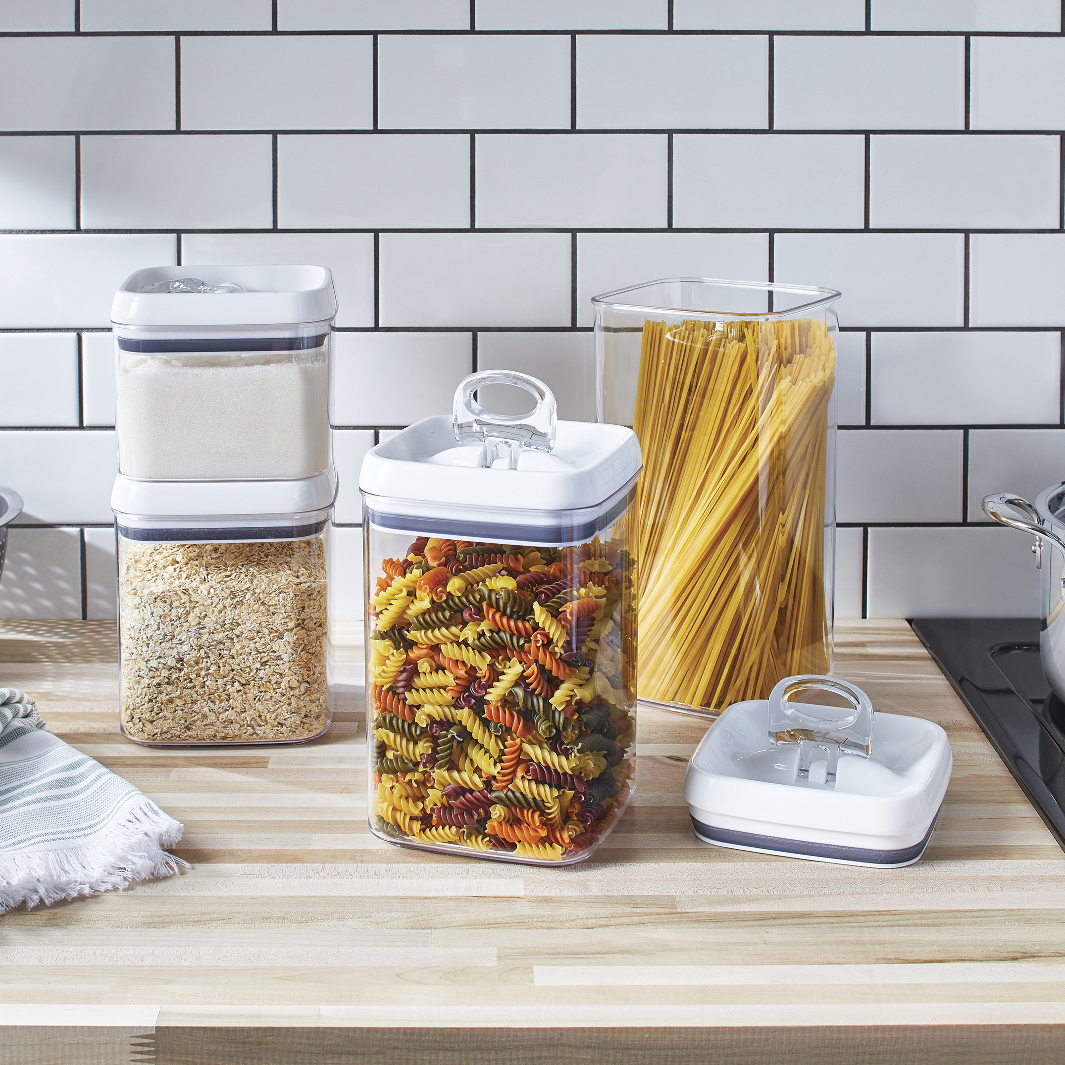 Better Homes & Gardens Flip-Tite Square Container Set, 4-Pack photo 2