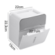 thumbnail image 2 of Caja de pañuelos creativa Simple, sin perforaciones, resistente al agua, rollo de papel, almacenamiento, caja de papel higiénico, caja de papel creativa para el hogar montada en la pared MFZFUKR CPB-US-WZY126-1, 2 of 5