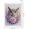 thumbnail image 2 of Diamond Art Kits for Adults, Owl Floral Arrangement Romance 5D Diamond Painting Kits for Adults Beginners, DIY Full Drill Diamond Painting, Gem Art and Crafts 12x16, 2 of 7