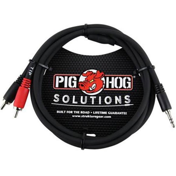 Ace Products Group PBS3R03 3 ft. Stereo Breakout Cable, 3.5 mm to Dual RCA