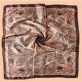 thumbnail image 3 of Wancir 35” Large Square Satin Head Scarf -Silk Accessories Classic Patterned Squares Beach Bandanas for Women, 3 of 6