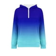 thumbnail image 4 of Womens Zip Up Hoodie, Long Sleeve Pullover for Women Fall Fashion Loose Fit Ombre Tie Dye Hooded Sweatshirts with Pockets, 4 of 4