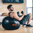 thumbnail image 4 of UFC FitBall - 55 cm, Black - Anti-Burst Stability Ball for Core Strength, MMA Training & Fitness - Durable PVC, 4 of 4