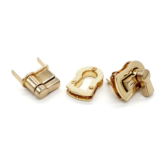 MERRYHAPY 5pcs tuck lock clasp catch Lock Catch Golden Zinc Alloy Durable Use for Travel