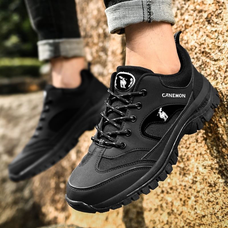CANEMON Men's Outdoor Low-Top Hiking Shoes for Outdoor Trailing Trekking Camping Walking