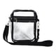 thumbnail image 1 of Bolsa transparente de gran capacidad con cierre de PVC para cosméticos, con correa ajustable negro pequeño, 1 of 7