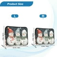 thumbnail image 4 of FORMRS 15-15.6 inch Laptop Sleeve Case Soft Carrying Quilted Computer Bag Cover, Green Snowmen, 4 of 7