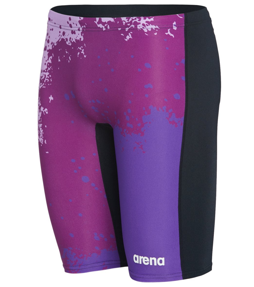 Arena Men's Spraypaint Maxlife Jammer Swimsuit (32, Purple/Black