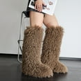 thumbnail image 4 of Women's Winter Faux Mongolian Fur Knee High Snow Boots-Warm Fashionable Solid Boots, 4 of 4
