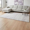 thumbnail image 2 of HomeRoots 662938 9 x 12 ft. Lavender & Ivory Abstract Transitional Washable Machine Made Rectangle Area Rug with UV Protection, 2 of 9