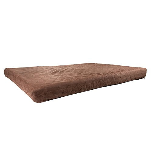 PETMAKER Waterproof Memory Foam Pet Bed-Indoor/Outdoor Dog Bed with Water Resistant Non Slip Bottom and Removeable Washable Cover, 36 X 27-Brown