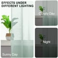 thumbnail image 3 of JIUZHEN Semi Sheer Curtains for Living Room - 84 inches Extra Long with Tiebacks Light Filtering Grommet Window Curtains for Bedroom/Office, 42Wx 84L, Set of 2 Panels,Bean Green, 3 of 9