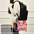 thumbnail image 6 of FORMRS Student Insulated Lunch Bag with Shoulder Strap Reusable Cooler Box for School, Swirling Lines, 6 of 9