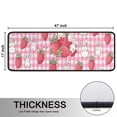 thumbnail image 5 of Kitchen Rugs Sets Of 2,Strawberry Plants Fruit Rabbit Checkered Anti Fatigue Kitchen Mat Rugs Non Slip Washable,Decorative Kitchen Floor Mats for Kitchen,Sink,Laundry,17"x47"+17"x47", 5 of 5