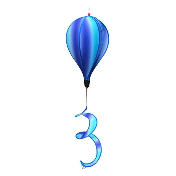 Hanging Hot Air Balloon Wind Spinners Rainbow Windsock Rainbow Hot Air Balloon Hot Air Balloon Wind Blue PVC