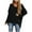 Black, variant on Womens Fall Clothes Solid Color Casual Round Neck Sweatshirt Womens Long Sleeve Tops Loose Fit Blouse Autumn Clothes Blue XL
