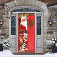 thumbnail image 2 of Decoraciones de Navidad Al Aire Libre Decoración de la Puerta Frontal de Navidad Impresión de la Puerta de Navidad Feliz Navidad, Suministros de Fiesta de la Puerta Frontal de Interior Y Al Aire Libre, 2 of 6