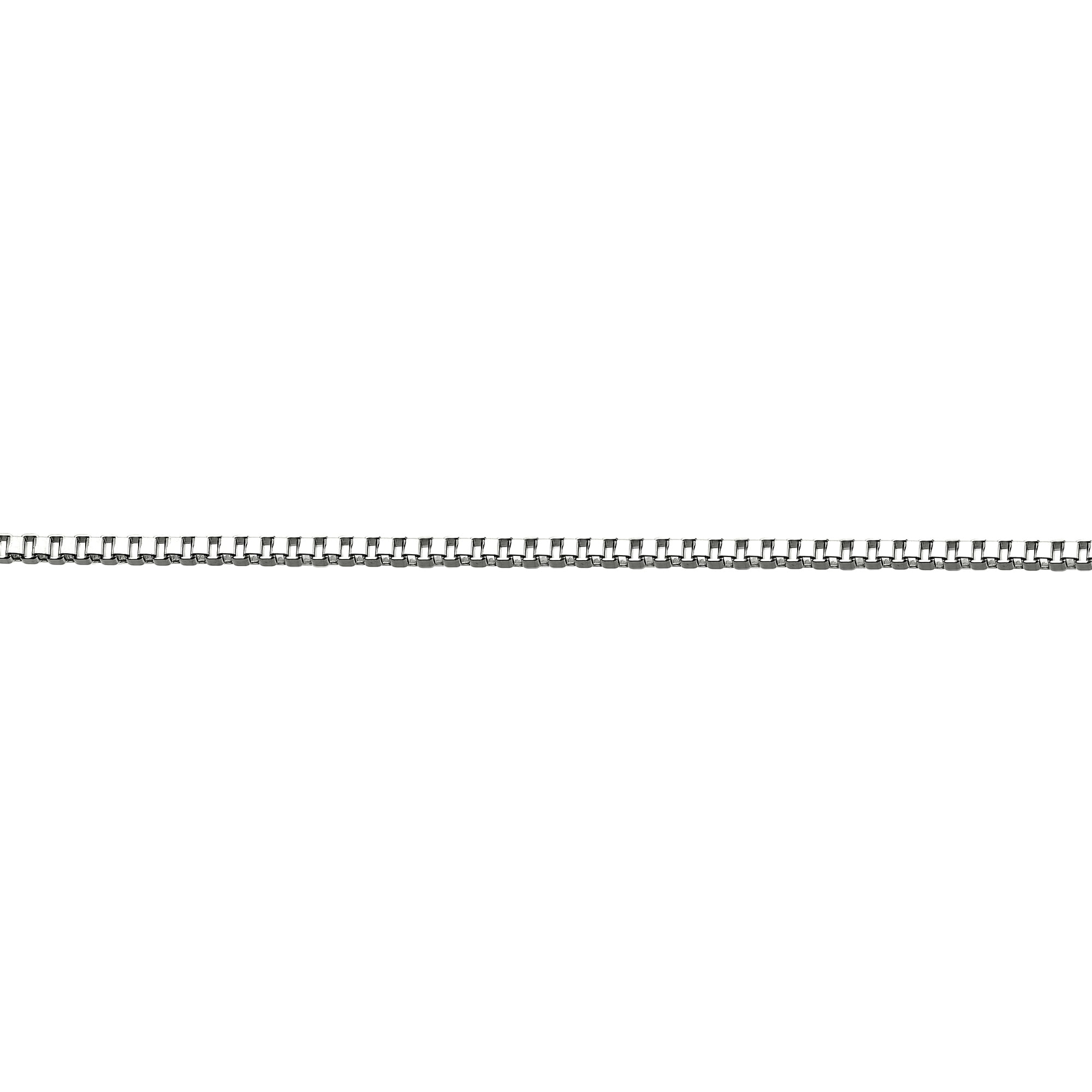 2.0 mm Box Chain in Stainless Steel Necklace - 18 Inches