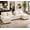 Beige, variant on Villeston 126.77" U-Shaped Cloud Sofa With Chaise Lounge, Chenille Sofa With Wireless Charging, Bluetooth Speaker, Two Cup Holders, Storage Drawer, Suitable For Living Room,Wine Red