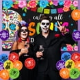 thumbnail image 2 of Day of the Dead Party Decoration Calling All Soul Dia De Los Muertos Floral Backdrop Banner Mexican Party Garland Sugar Skull Flower Tablecloth Foil Balloon for Mexican Festival Fiesta Party Supplies, 2 of 6