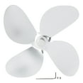 thumbnail image 2 of Leaves Fan Blade,4 Blades Fireplace Fan Appliance Fan Blade General Fan Blade Convenient Use, 2 of 8
