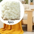 thumbnail image 1 of Hilo grueso para tejer a mano perfecl 4 rollos de bolas de pompones para crochet y manualidades, 1 of 8