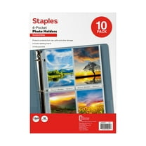 Staples Standard Weight Photo Holder 3.5" x 5" Clear 10/Pack (ST63079)