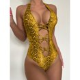 thumbnail image 6 of VerPetridure Womens Cutout One Piece Swimsuit Halter Swimwear Solid Sexy Bathing Suits for Women Summer Beachwear, 6 of 9