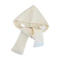 thumbnail image 1 of Pasamontañas de invierno, gorro, calentador de cuello, bufanda con capucha para mujer, para caminar en invierno Beige, 1 of 8