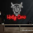 thumbnail image 4 of Glowneon Holy Cow Neon Sign, Holy Cow Led Sign, CowboBar Neon Decor, 4 of 4