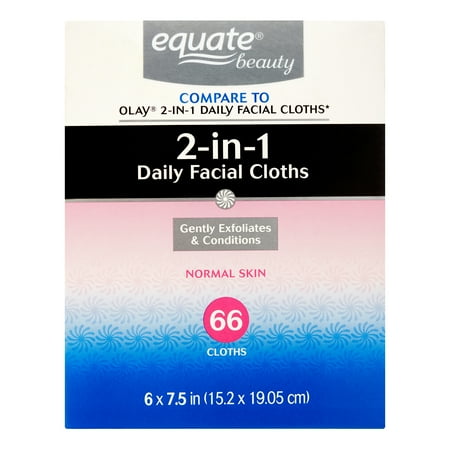 - (2 Pack) Equate Beauty Hydrating Cloths Everyday Facial, 66 Ct