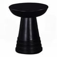 thumbnail image 5 of Solid Wood Round 16 in. Side/End Table for Living Room, Black Home Decor Piece, 5 of 6