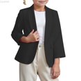 thumbnail image 2 of Liyamei Girls Solid Color Suit Jacket with Lapel for School Casual Wear Size 9-10 Years, 2 of 7