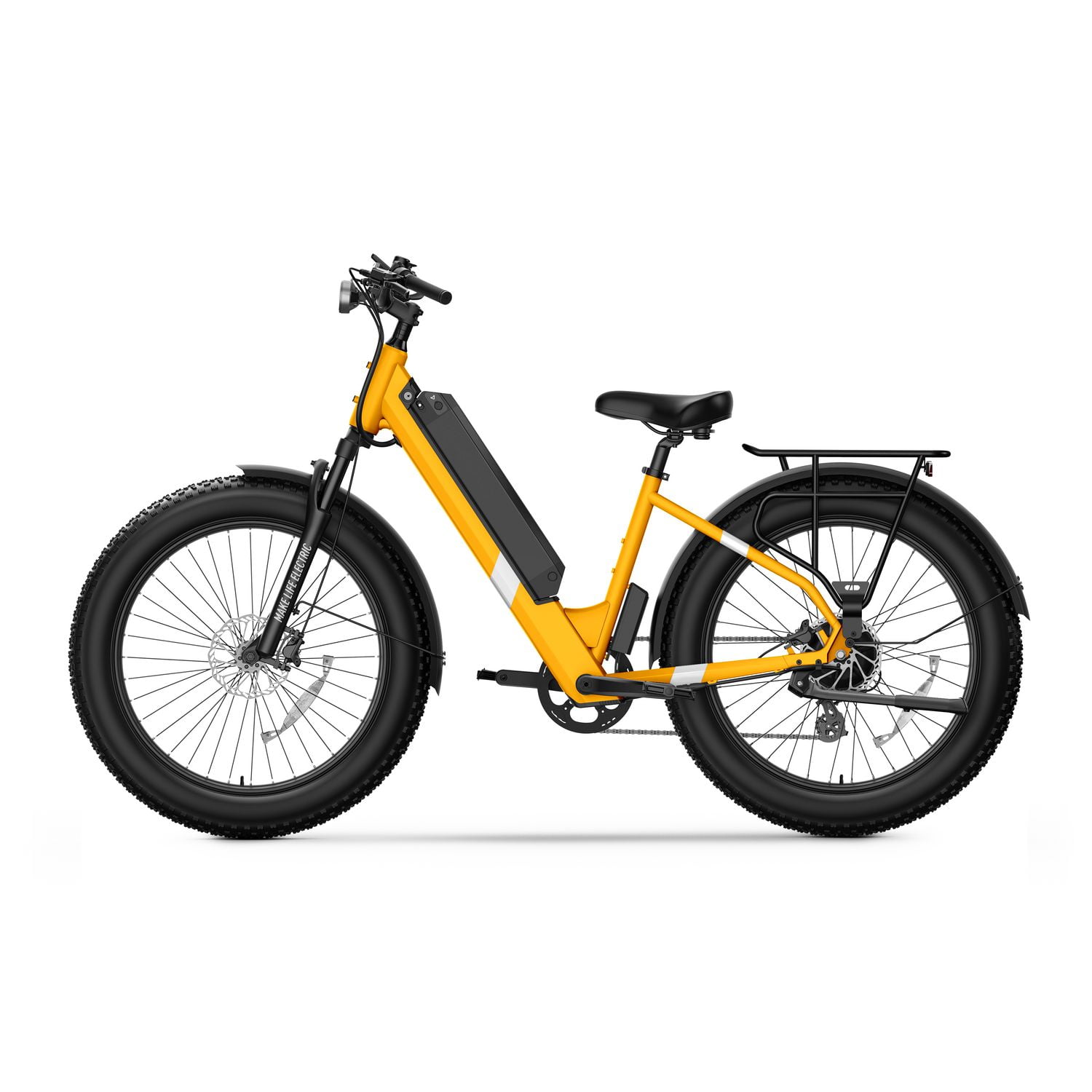 NIU BQi Fat Tire 300 Electric Bike - Yellow