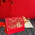 thumbnail image 2 of Jiibva 2026 Red Table Calendar Chinese Style Desk Planner Standing Flip Calendar for Home Office Academic Family Supplies, 2 of 7