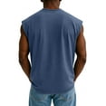thumbnail image 4 of Yiaimeir Men's Sleeveless Henley Tank Tops Vintage Washed Cotton Tank Top With Pocket Casual Summer Muscle Tee,Size S-3XL, 4 of 4