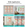thumbnail image 6 of Window Privacy Film Ocean Coral Stained Glass Window Film Decorative Sun Block Window Cover Abstract Boho Gradient Coastal Polka Dots Window Clings Static Adhesive Sticker for Bathroom 23.6"x78.7", 6 of 7