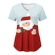 thumbnail image 1 of Tops de Enfermería de Navidad para mujer, uniforme de trabajo, Blusa de manga corta con cuello en V, ropa de enfermería, uniforme de túnica para enfermeras, 1 of 5