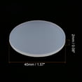 thumbnail image 2 of Uxcell 40mm OD 2mm Thick Round Silicone Rubber Solid Gasket Sheet White 8 Count, 2 of 5