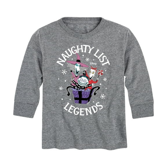 The Nightmare Before Christmas - Naughty List Legends - Toddler And Youth Long Sleeve Graphic T-Shirt