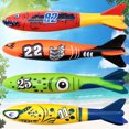thumbnail image 3 of Juguetes que se hunden en la piscina Wdftyju accesorios para piscina torpedos de buceo 4 Uds, 3 of 8