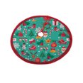 thumbnail image 1 of Adornos de Navidad Falda de árbol de Navidad Falda de árbol impresa Decoración de árbol de Navidad para el hogar Wmkox8yii gf8587, 1 of 1
