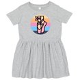 thumbnail image 3 of Inktastic Ballerina Dance Ballet Shoes Girls Toddler Dress, 3 of 5