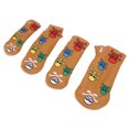 thumbnail image 4 of 4 Uds. Fundas de cabeza para palos de Golf, cubiertas de cabeza para palos de Golf, esqueleto colorido, Putter, cubierta para maderas, hierros, amarillo pardusco, 4 Uds., 4 of 10