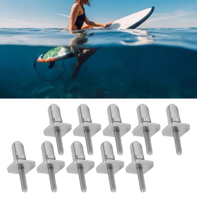 Tornillos de Caja de Aleta, 10 Piezas de Tornillo de Aleta Instalacia simple para Tabas de Surf Para Caja